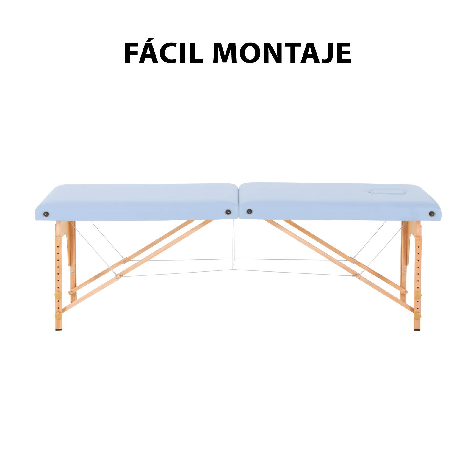 Foto 5 | Cama Portátil para Masajes 2 Secciones Color Azul