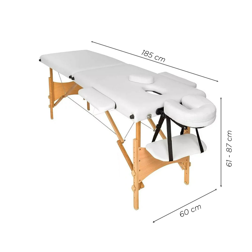 Foto 4 | Cama de Masaje Madera Angosta Maldiva Blanca