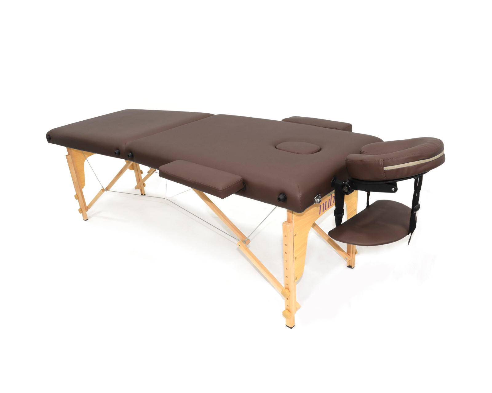 Cama De Masaje Plegable Profesional Cama Extentida Tattoo Posiciones Cabecera Reposa Brazos Portátil nube color café