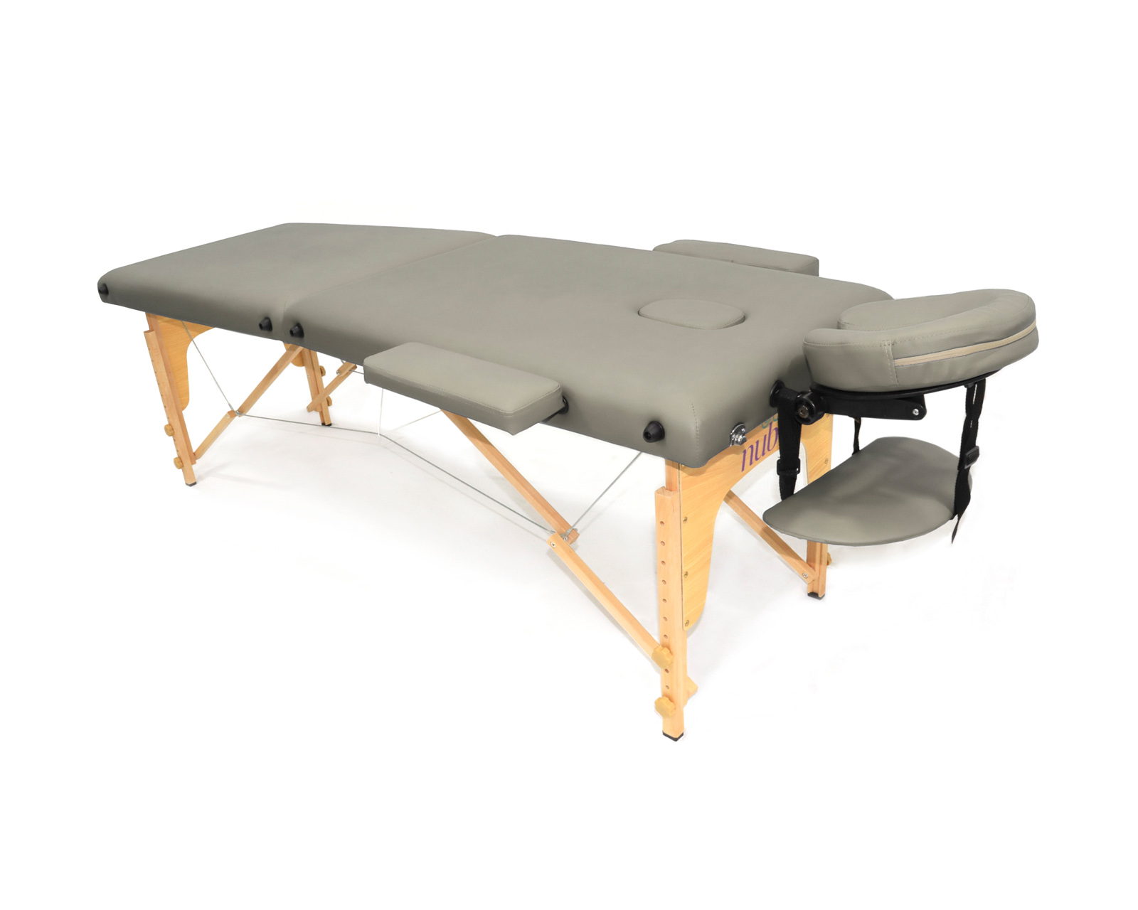 Cama De Masaje Plegable Profesional Cama Extentida Basitex Color Gris