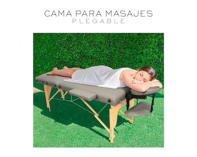 Foto 5 | Cama De Masaje Plegable Profesional Cama Extentida Basitex Color Gris