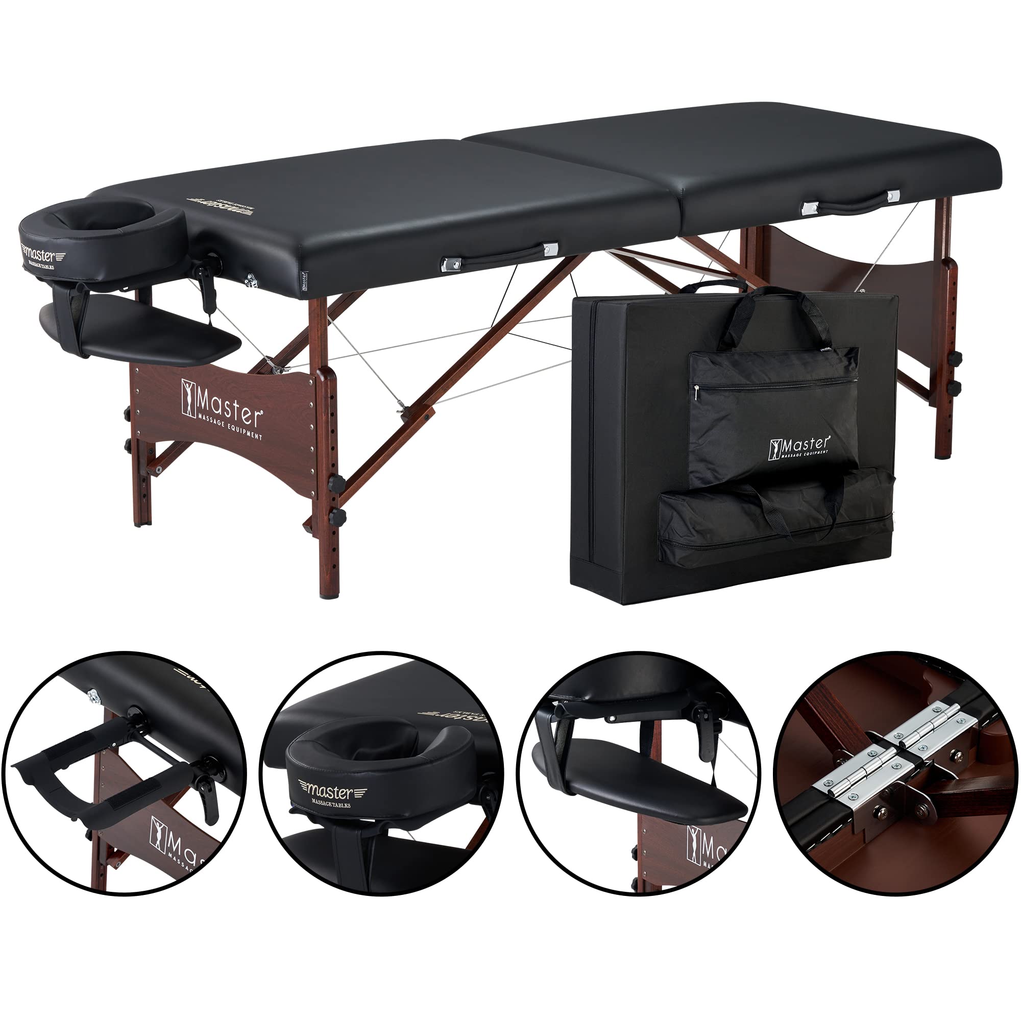 Foto 3 pulgar | Mesa De Masaje Master Massage Newport Portátil Negra - Venta Internacional.