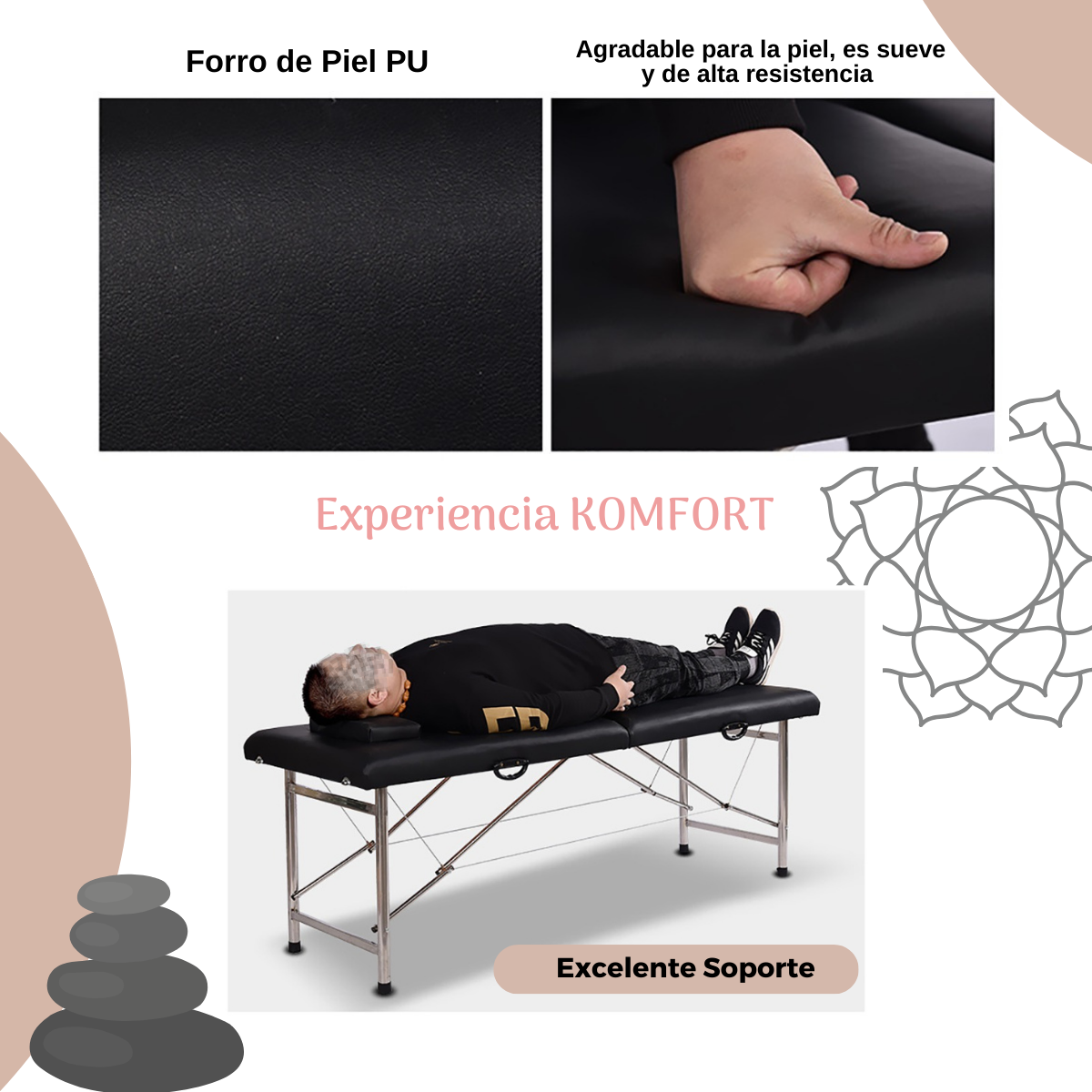 Foto 4 pulgar | Camilla De Masajes Multifuncional Plegable Komfort