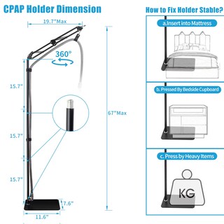 Foto 2 | Soporte Para Mangueras Cpap, Pinza Elevadora, Clip, Gancho, Soporte Junto A La Cama - Venta Internacional.