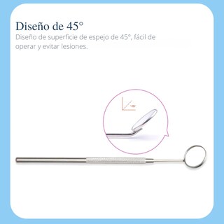 Foto 7 | Espejo de Inspección Dental Acero Inoxidable