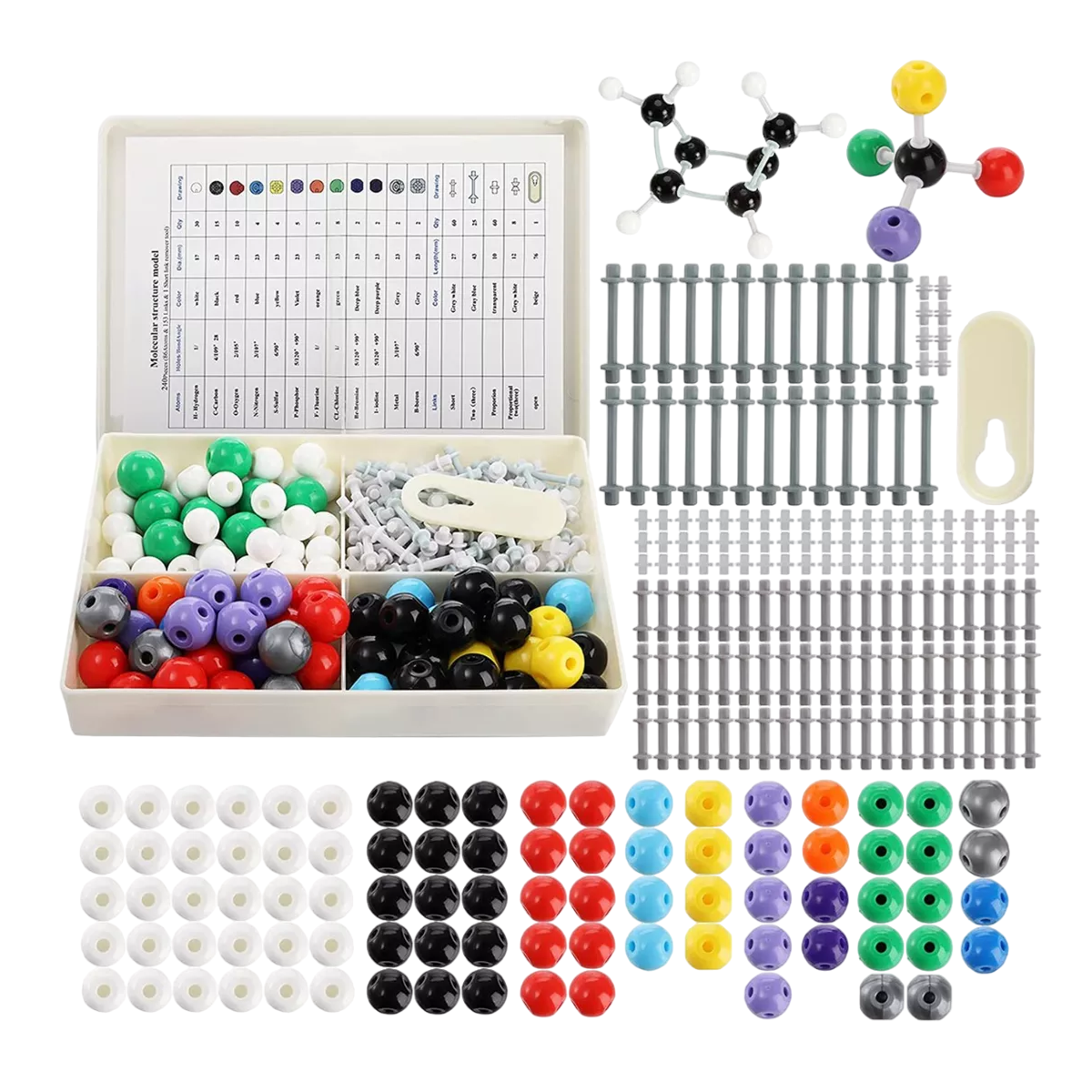 Kit de Modelo Químico de Estructura Molecular Atómica