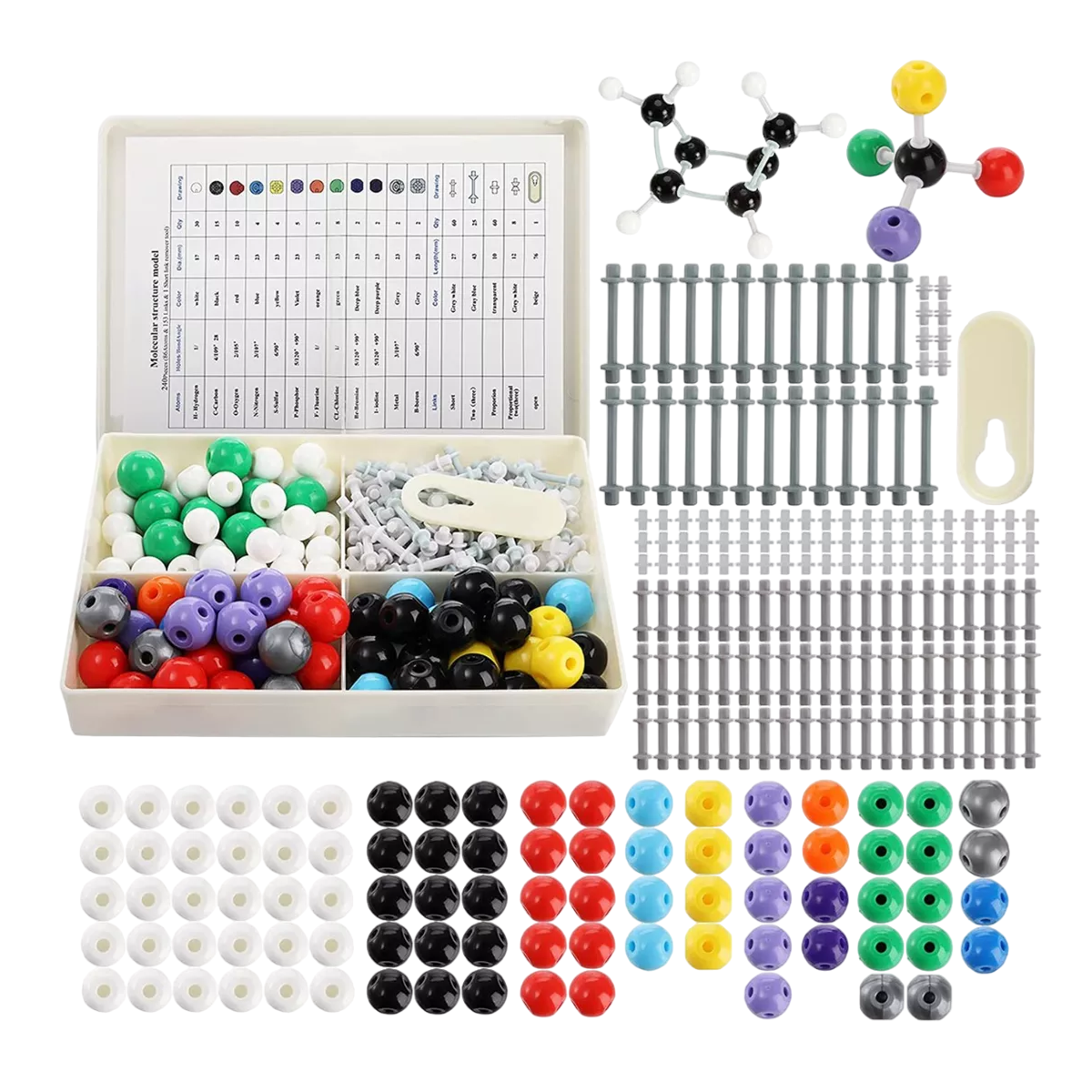 Foto 1 | Kit De Modelo Químico De Estructura Molecular Atómica