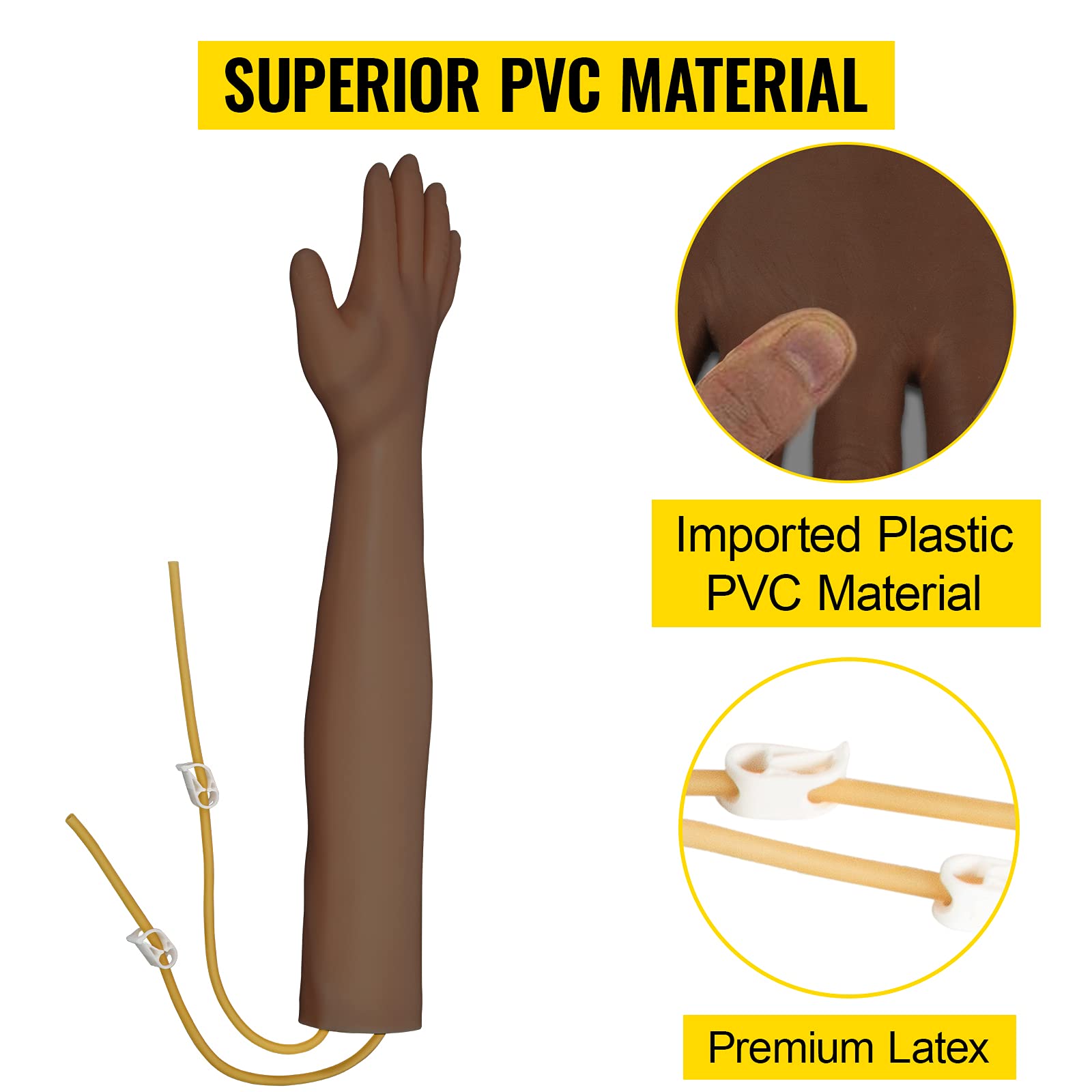 Foto 3 pulgar | Kit De Brazo De Práctica Intravenosa Vevor Intravenoso Con Flebotomía En Piel Oscura - Venta Internacional.