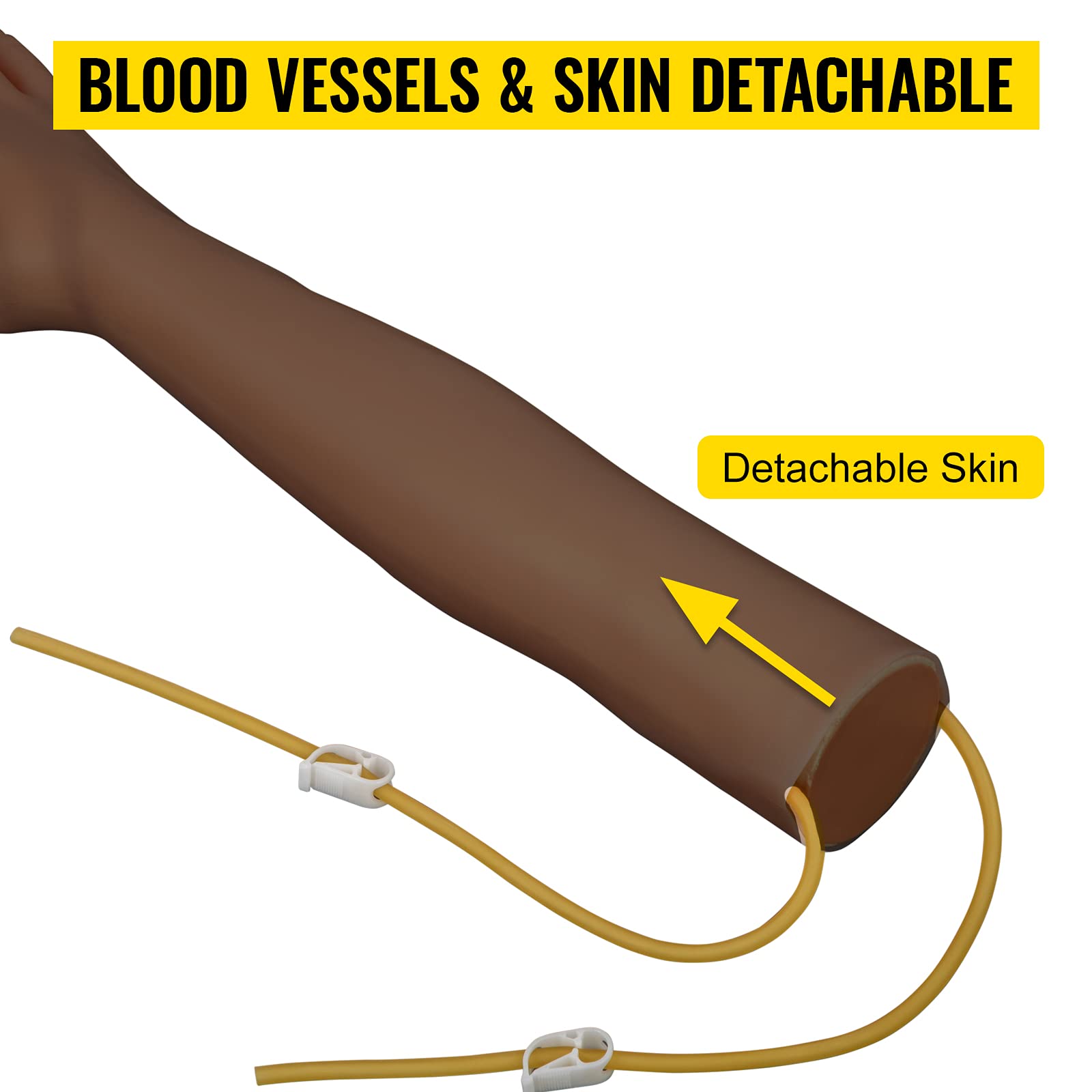 Foto 4 | Kit De Brazo De Práctica Intravenosa Vevor Intravenoso Con Flebotomía En Piel Oscura - Venta Internacional.