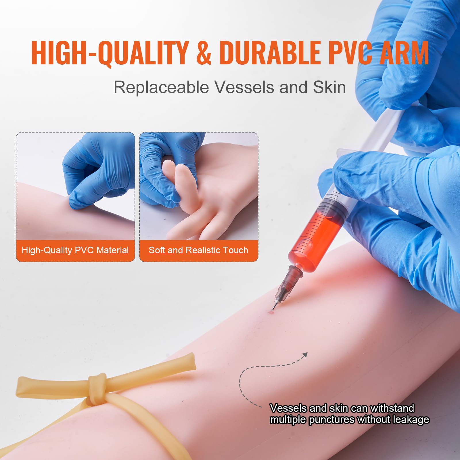 Foto 5 pulgar | Kit De Práctica De Flebotomía, Brazo De Entrenamiento Para Venopunción Vevor Iv - Venta Internacional.