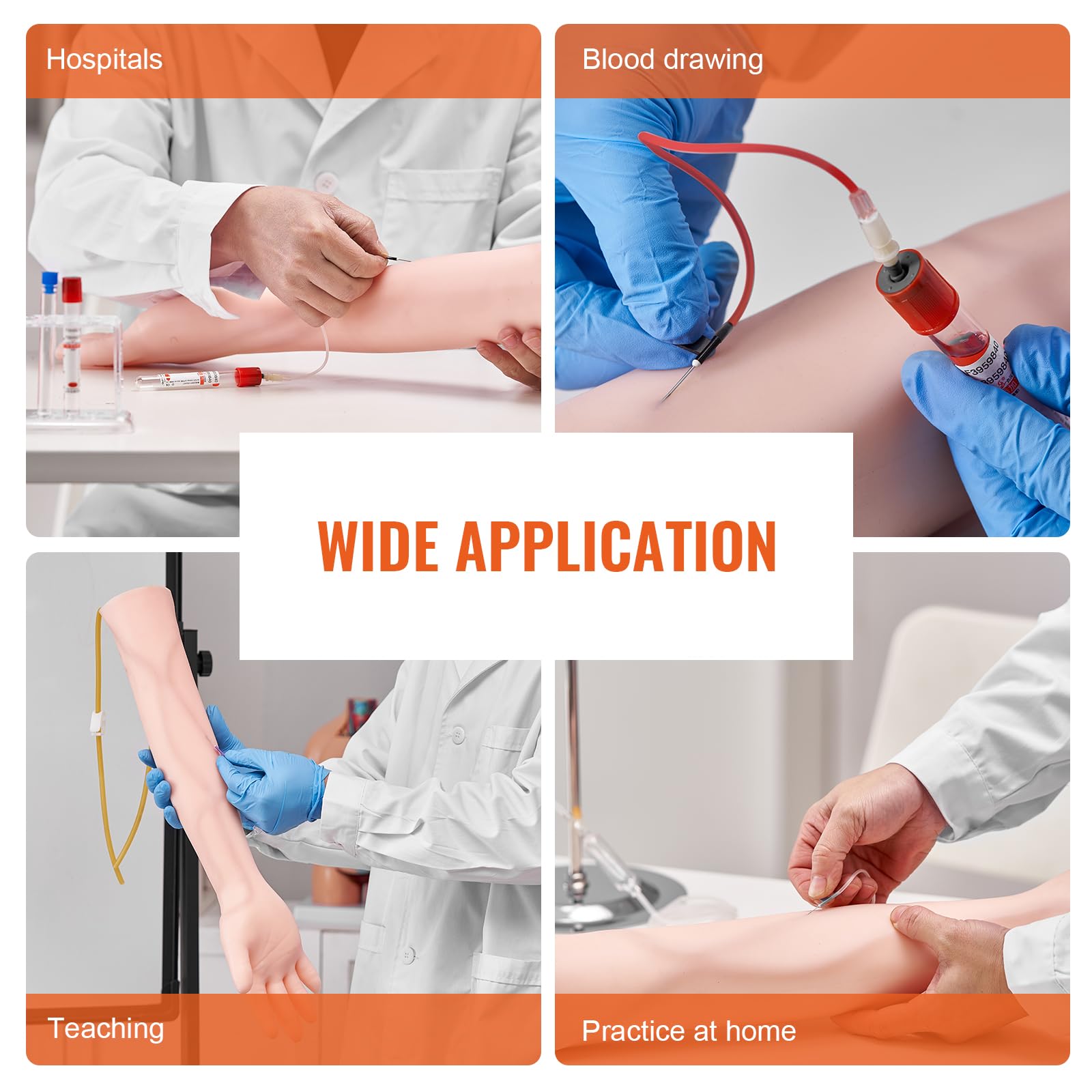 Foto 7 pulgar | Kit De Práctica De Flebotomía, Brazo De Entrenamiento Para Venopunción Vevor Iv - Venta Internacional.