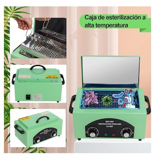 Foto 2 | Esterilizador Secador A Calor 500w Desinfección Acero Inox 2.2 Verde