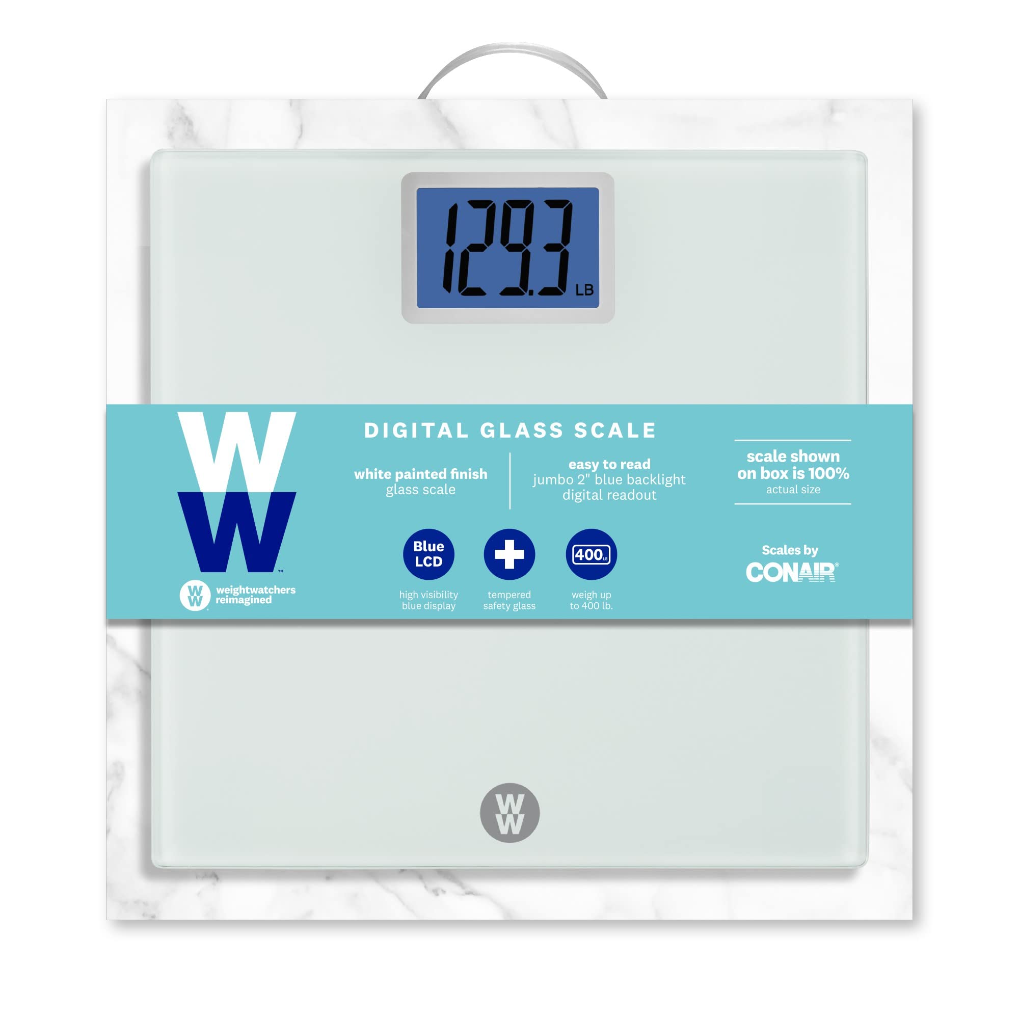 Foto 8 pulgar | Báscula De Baño Conair Weight Watchers Digital Glass, 400 Libras - Venta Internacional.