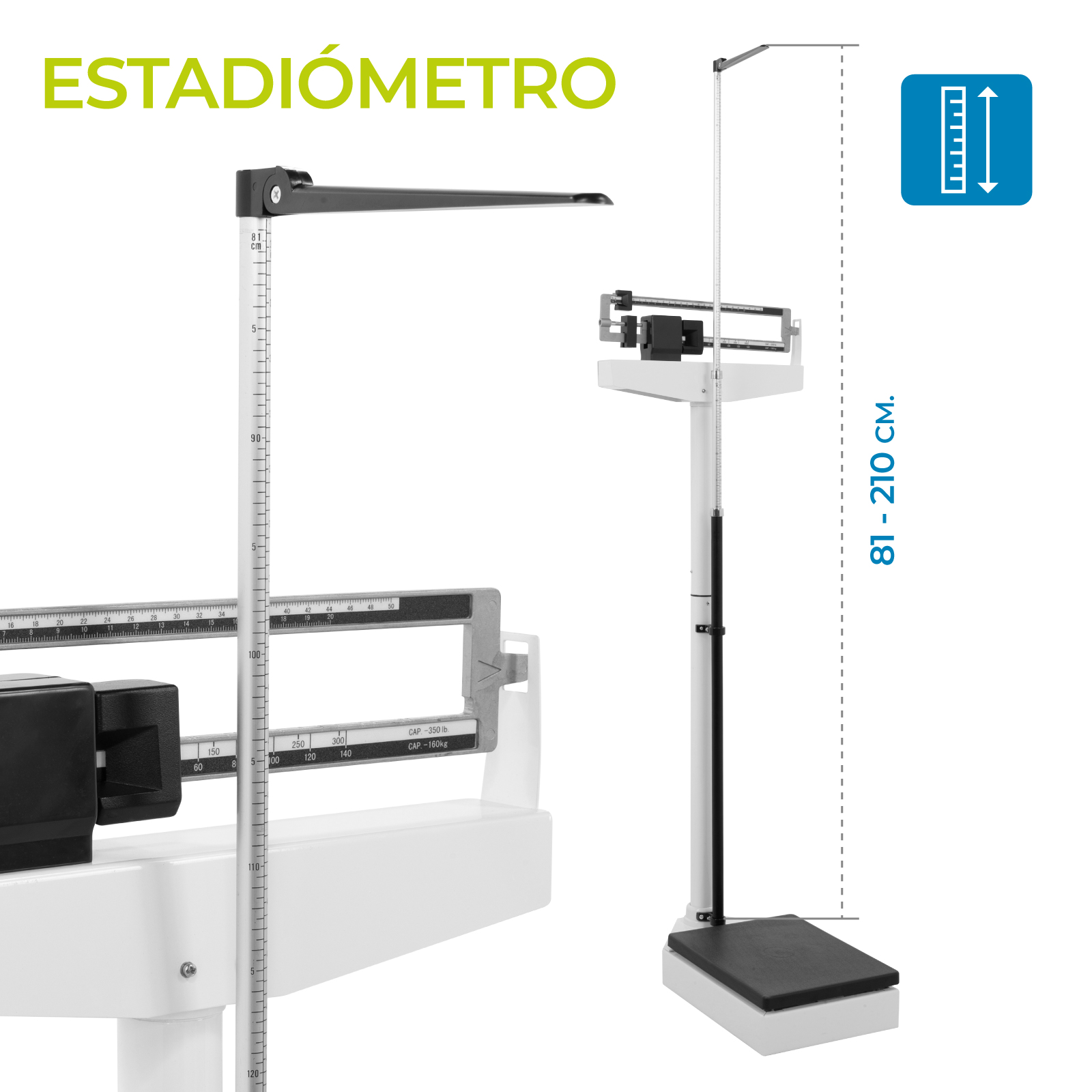 Foto 4 | Báscula Balanza Mecánica Onof Estadímetro Precisión Médica