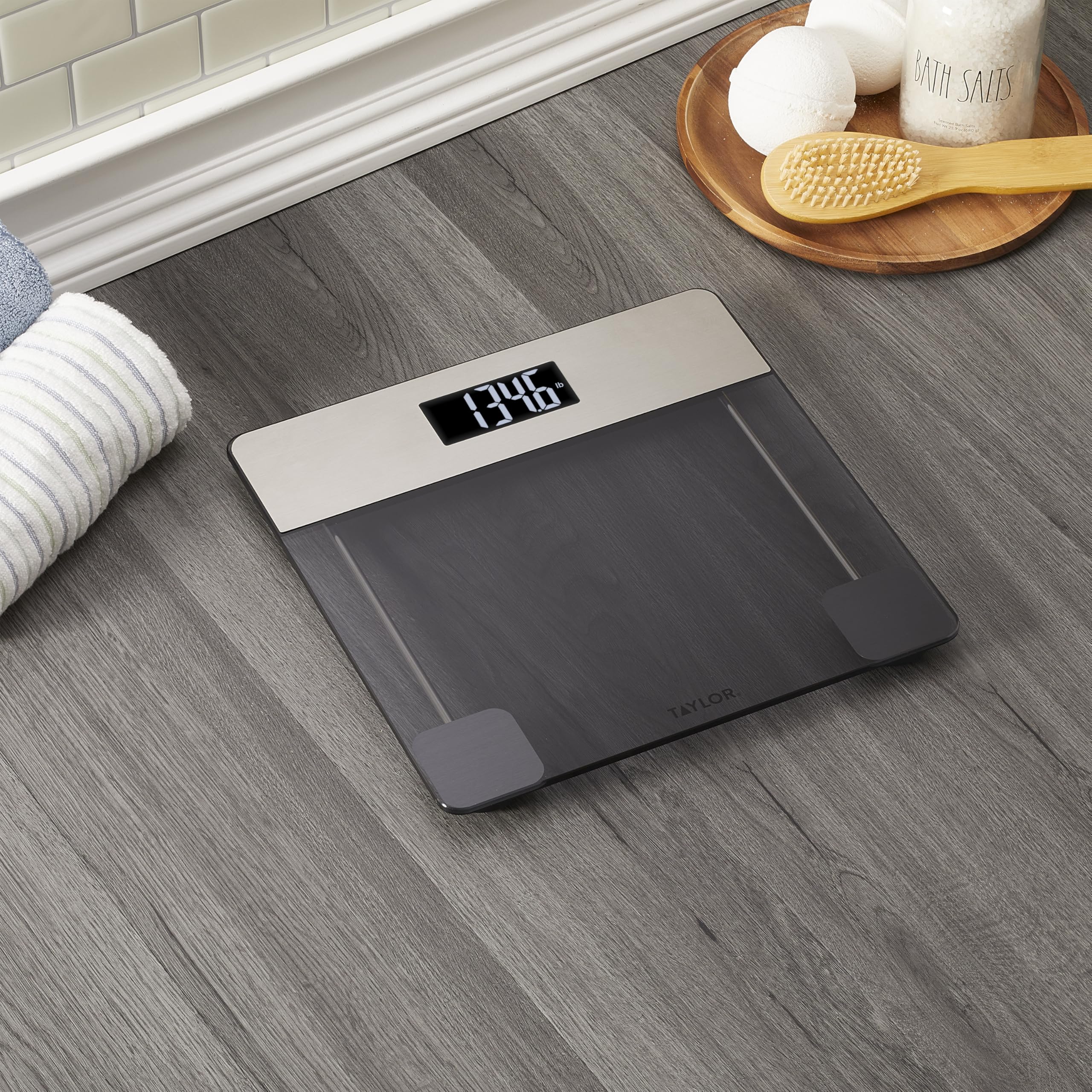 Foto 3 | Báscula De Baño Taylor Digital Glass De 200 Kg De Capacidad - Venta Internacional.