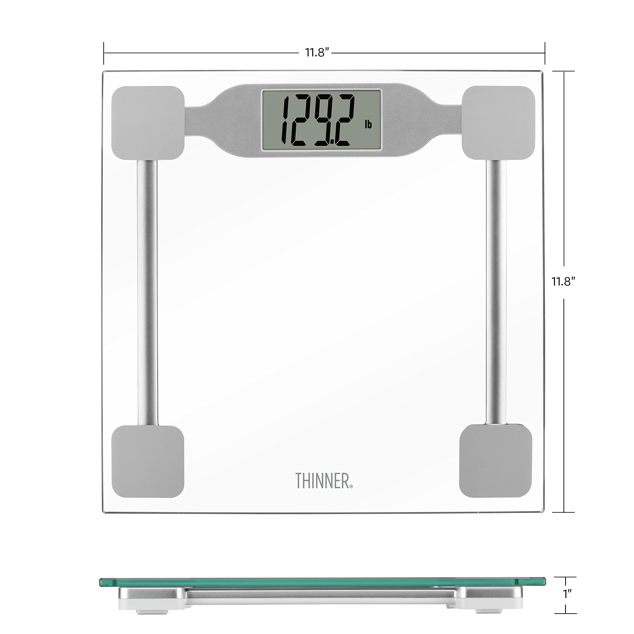 Foto 5 | Báscula De Baño Digital Conair Thinner, Cristal Transparente, 182 Kg - Venta Internacional.