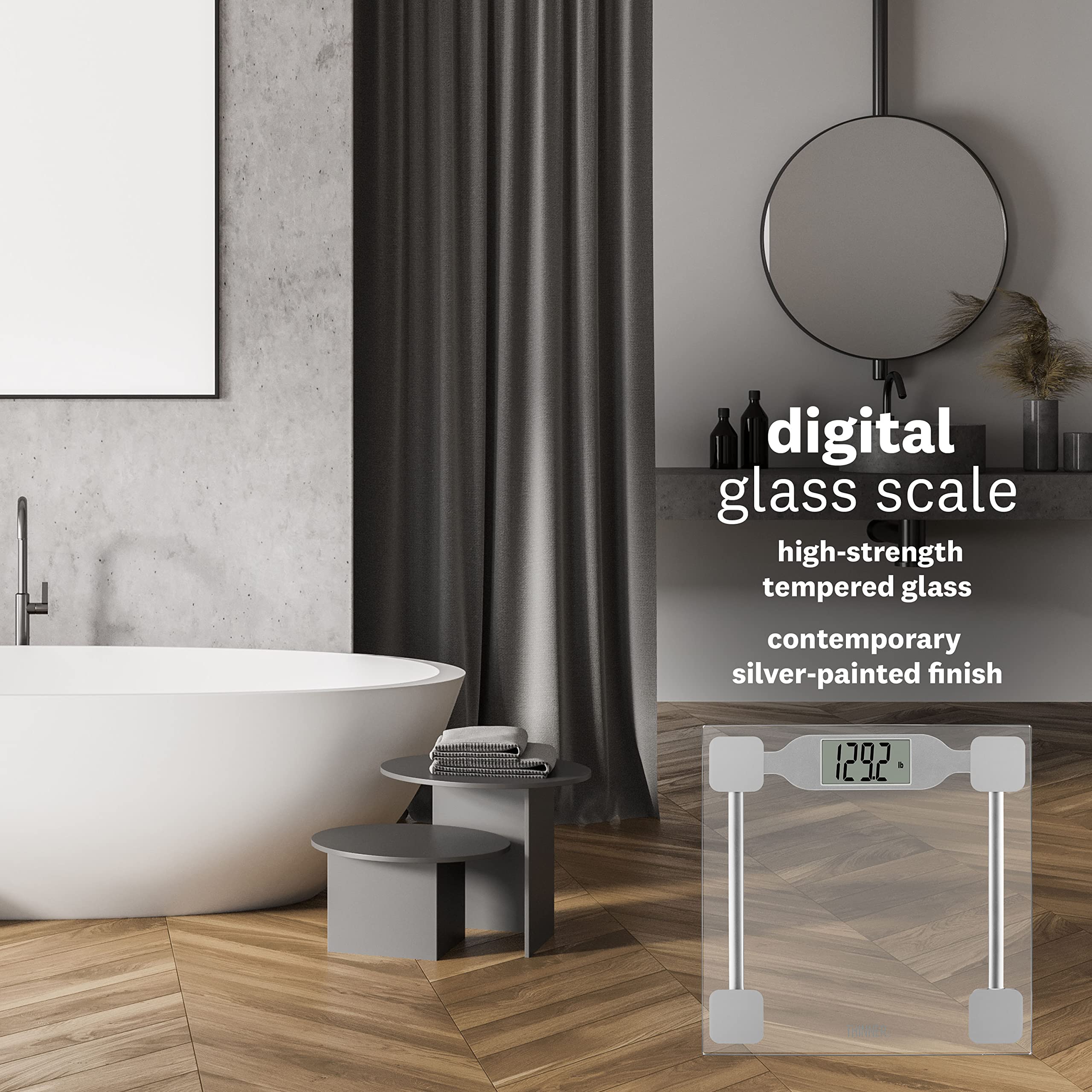Foto 7 pulgar | Báscula De Baño Digital Conair Thinner, Cristal Transparente, 182 Kg - Venta Internacional.