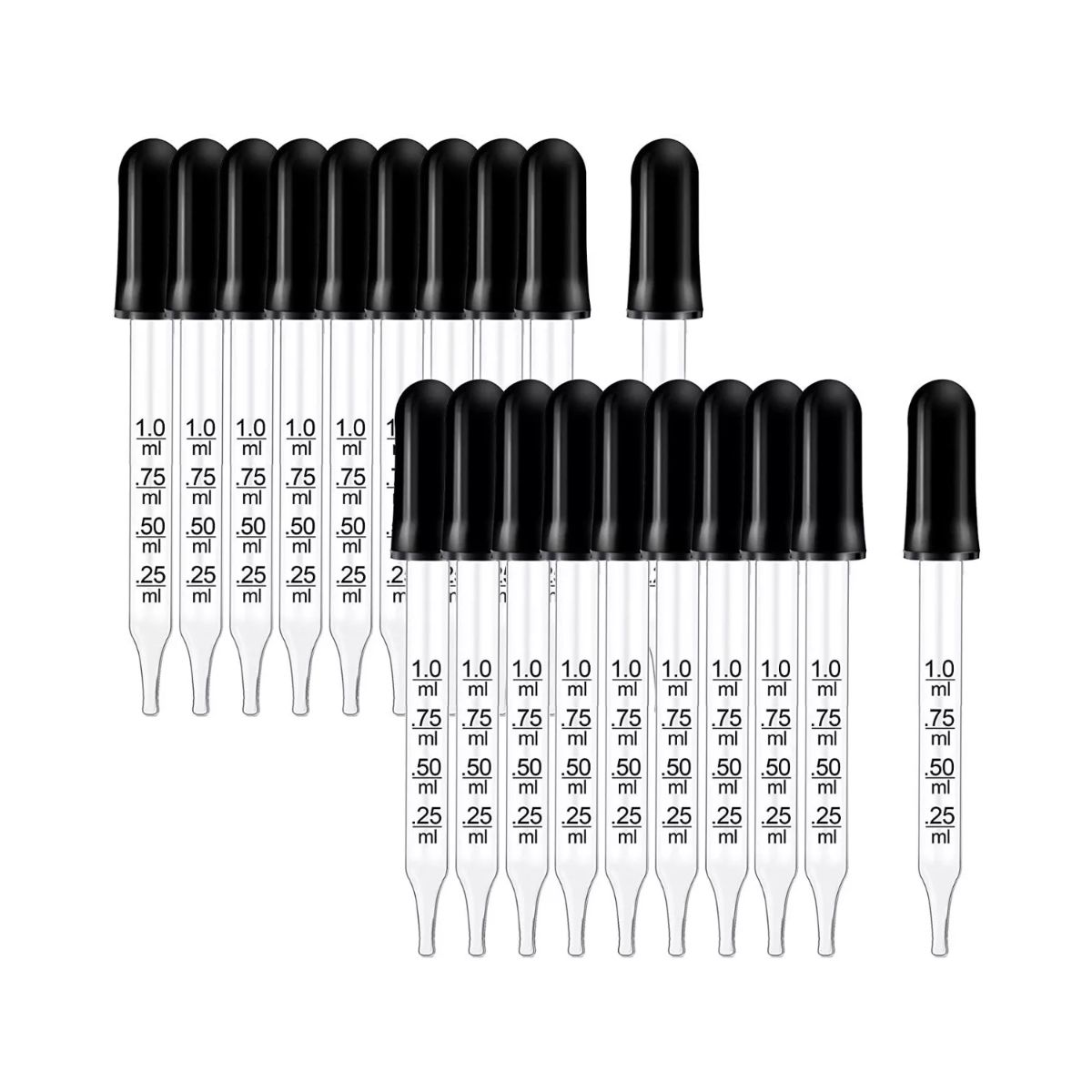 Foto 2 pulgar | Set de 20 Pipetas Cuentagotas con Bombilla de Succión