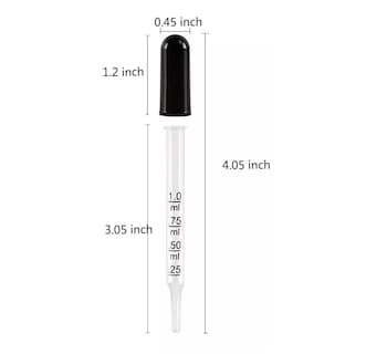 Foto 2 | Set de 20 Pipetas Cuentagotas con Bombilla de Succión