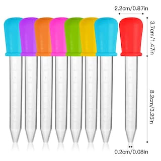 Foto 4 | Set de 8 Pipetas Cuentagotas de Silicona para Niños