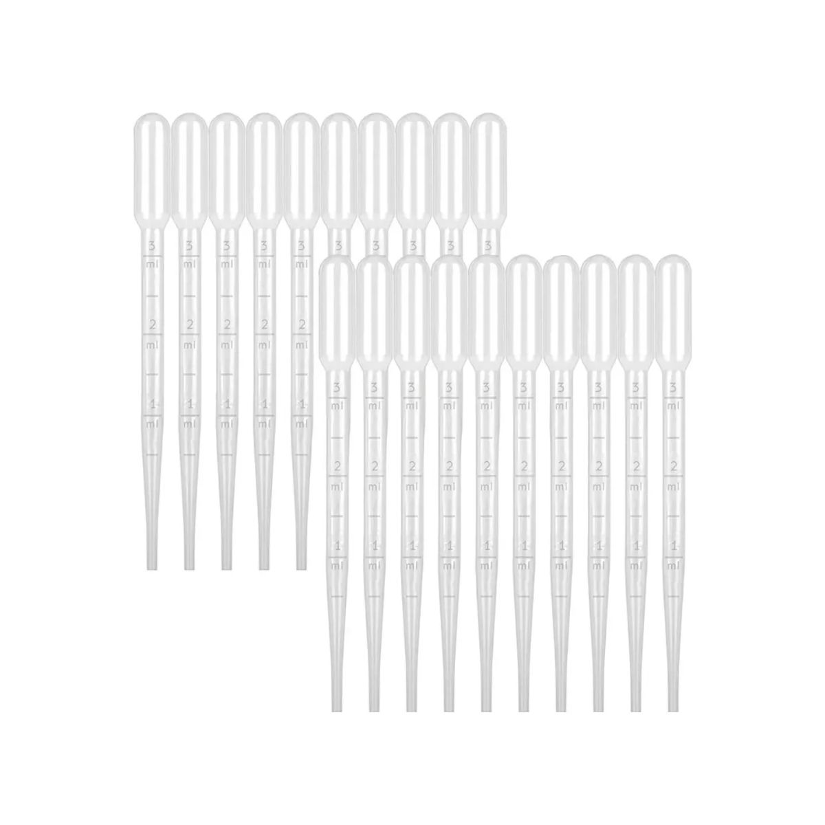 Foto 2 pulgar | Set de 20 Pipetas Desechables Transparentes de 3 ml