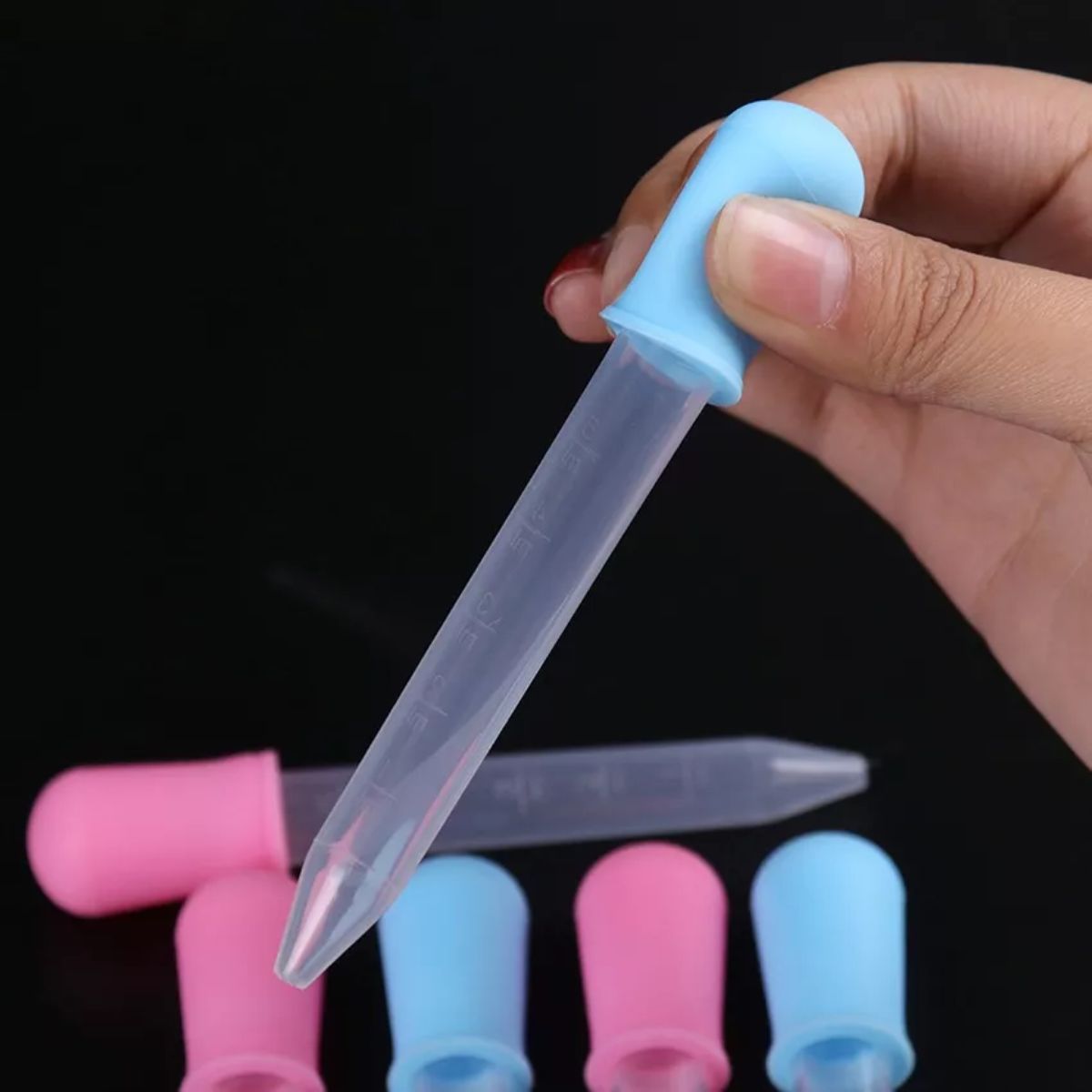 Foto 4 pulgar | Set de 5 Pipetas Cuentagotas de Silicona para Niños