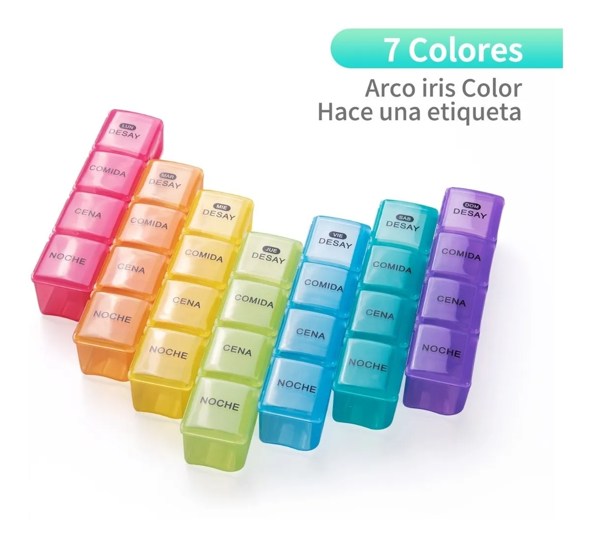 Foto 4 pulgar | Pastillero Semanal Malubero para 4 Tomas