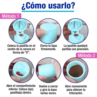 Foto 6 | Triturador con Cortador Azul para Pastillas y Vitaminas