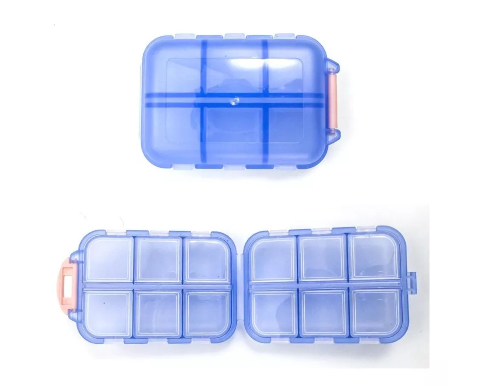 Foto 5 pulgar | Pastillero Diario Portabs con División Azul Mini Maleta