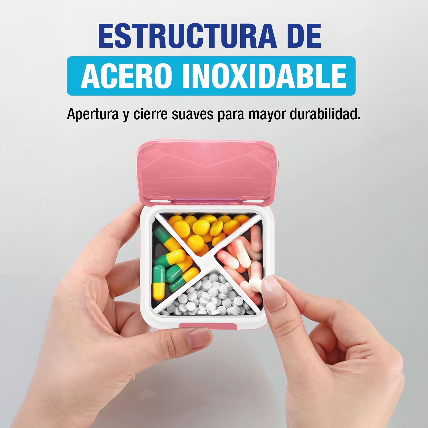 Foto 4 pulgar | Pastillero Organizador de Medicamentos 4 Tomas Diarias