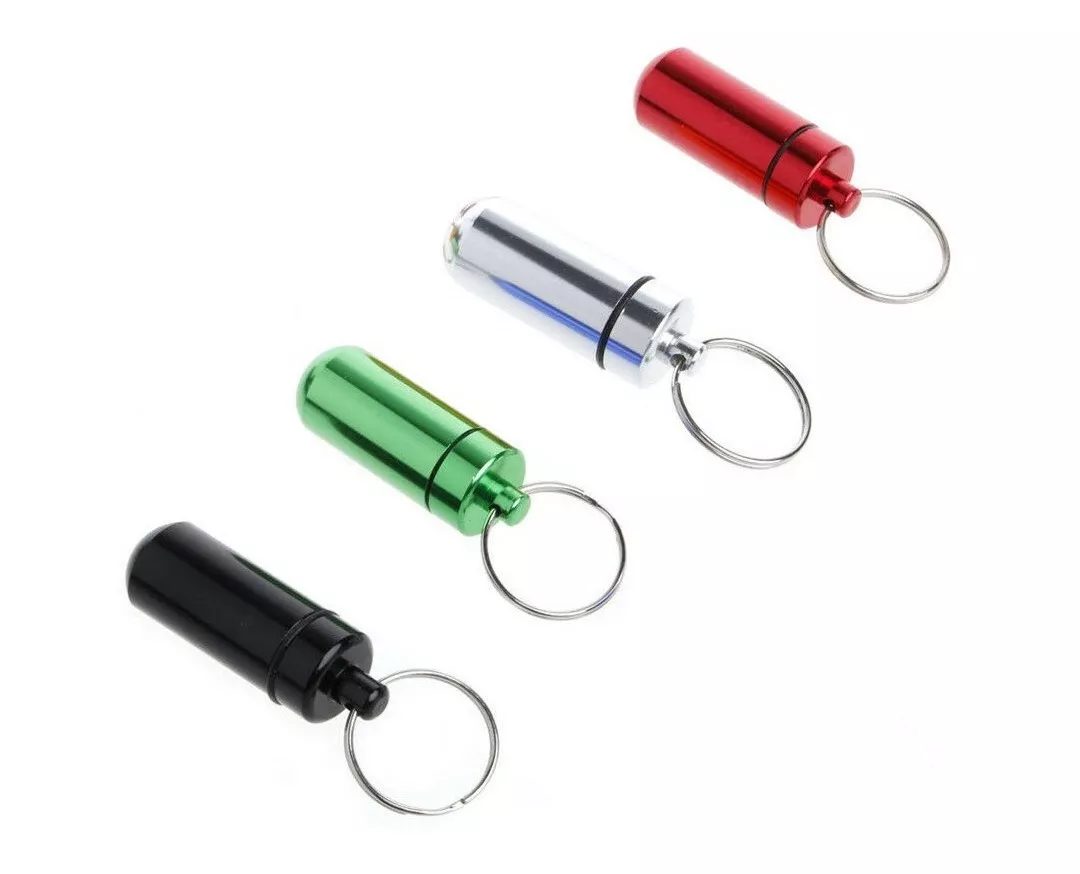 Foto 4 pulgar | Pastillero Portátil Metálico Hermético Aluminio Set de 4 Piezas