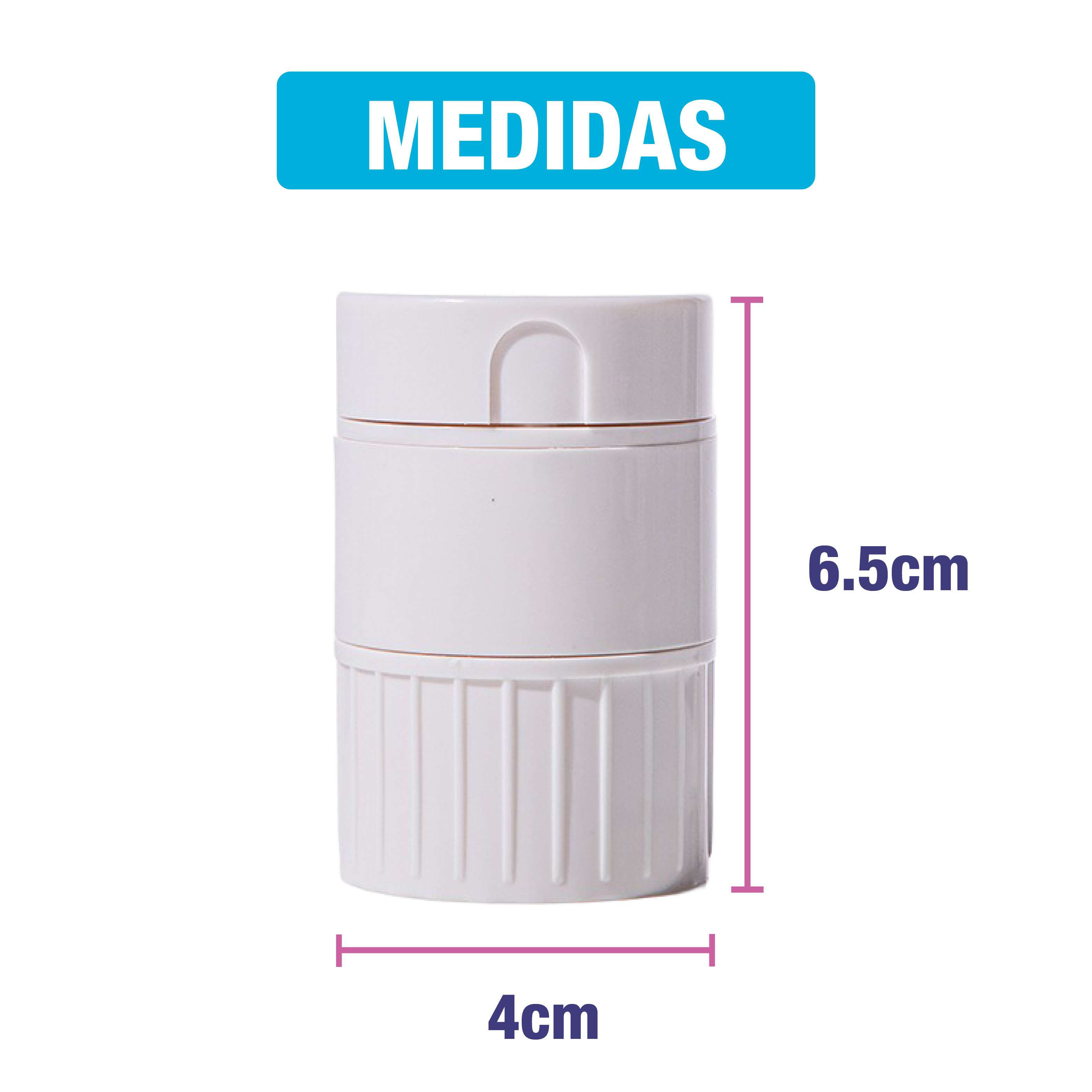 Foto 7 | Triturador con Cortador Blanco para Pastillas y Vitaminas