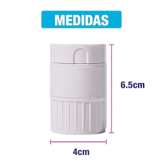 Foto 7 | Triturador con Cortador Blanco para Pastillas y Vitaminas