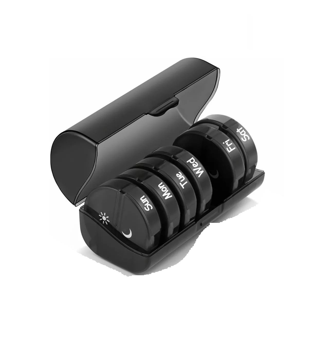Pastilleros Semanal Organizador Belug 2 Tomas Negro $659