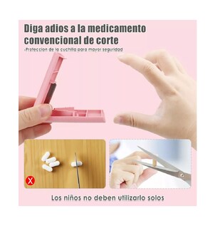 Foto 4 | Pastilleros Organizador y Cortador Lab.G 2 Piezas Rosa