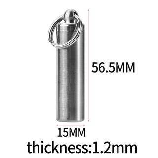 Foto 2 | Llavero Impermeable De Una Sola Cámara Para Pastilleros De Acero Inoxidable - Venta Internacional.