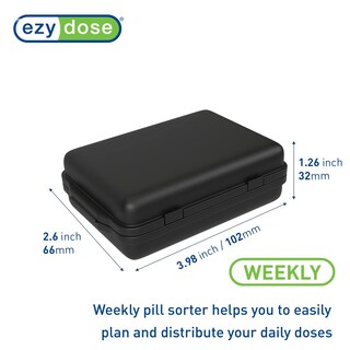 Foto 2 | Pastillero Ezy Dose Daily Pocket Pharmacy, 4 Compartimentos, Paquete De 2 - Venta Internacional.