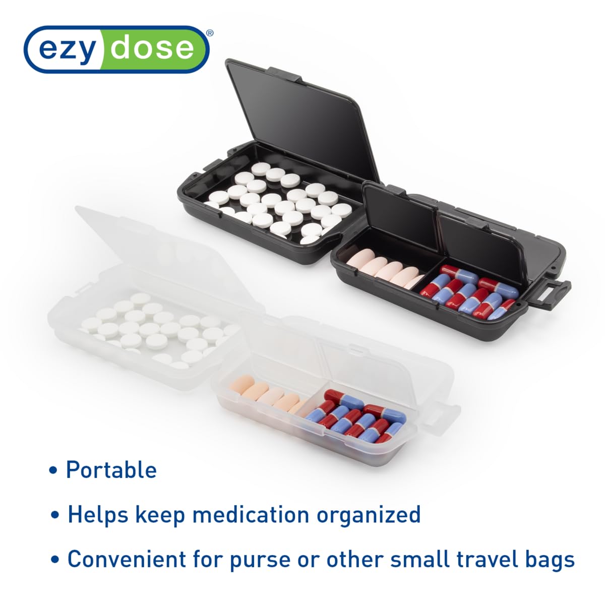 Foto 4 pulgar | Pastillero Ezy Dose Daily Pocket Pharmacy, 4 Compartimentos, Paquete De 2 - Venta Internacional.