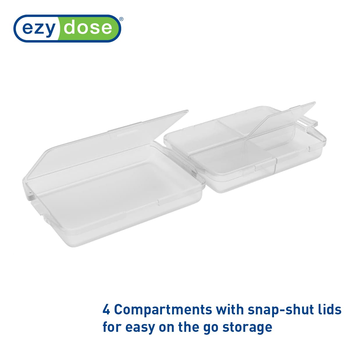Foto 7 pulgar | Pastillero Ezy Dose Daily Pocket Pharmacy, 4 Compartimentos, Paquete De 2 - Venta Internacional.