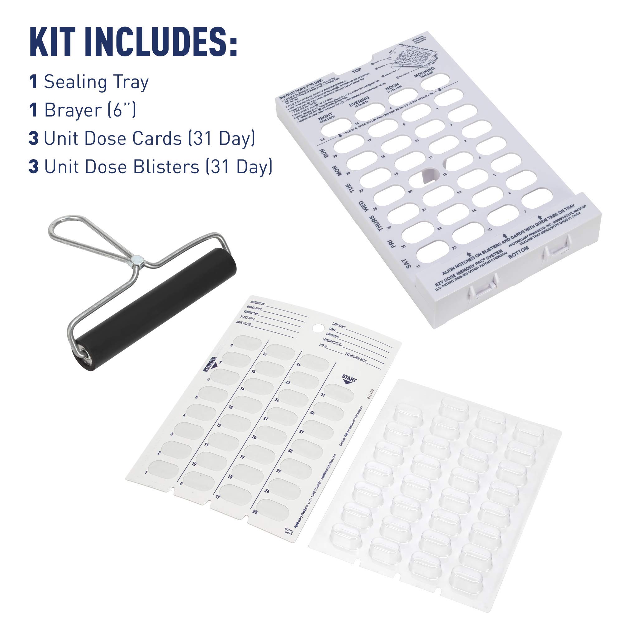 Foto 3 pulgar | Caja Organizadora De Píldoras  Medicamentos Y Vitaminas  Kit Ezy Dose Para 31 Días - Venta Internacional.