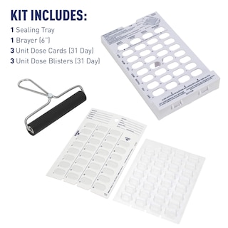 Foto 2 | Caja Organizadora De Píldoras Medicamentos Y Vitaminas Kit Ezy Dose Para 31 Días - Venta Internacional.