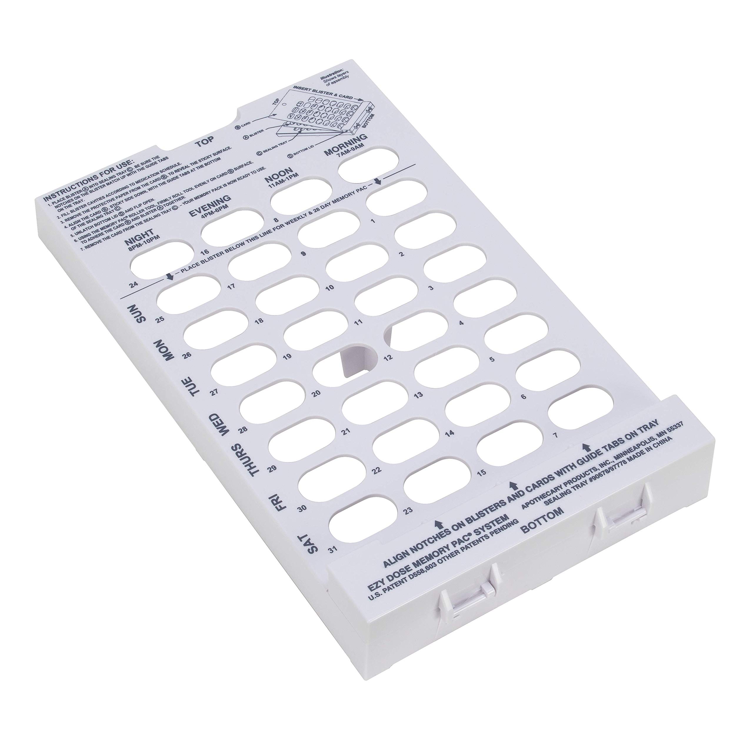 Foto 8 pulgar | Caja Organizadora De Píldoras  Medicamentos Y Vitaminas  Kit Ezy Dose Para 31 Días - Venta Internacional.