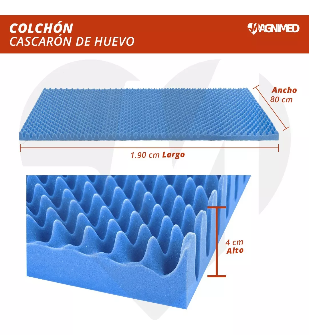 Foto 2 | Colchón Cascarón De Huevo Antillagas Individual Con Funda