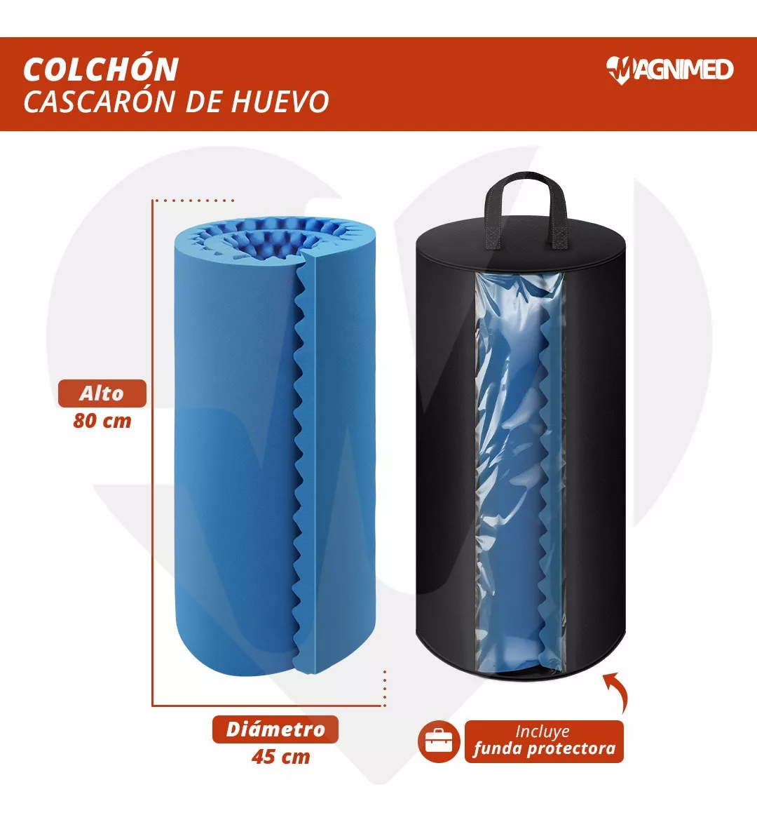 Foto 4 pulgar | Colchón Cascarón De Huevo Antillagas Individual Con Funda