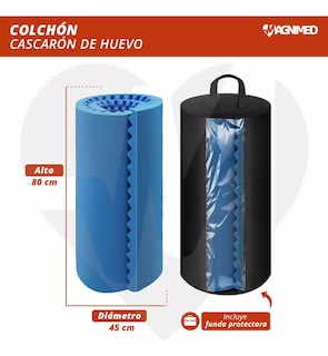 Foto 3 | Colchón Cascarón De Huevo Antillagas Individual Con Funda