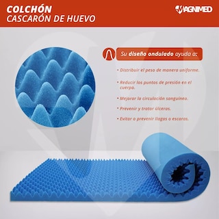 Foto 4 | Colchón Cascarón De Huevo Antillagas Individual Con Funda