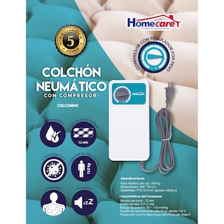 Foto 3 | Colchon Neumatico Material Pvc C/compresor Homecare