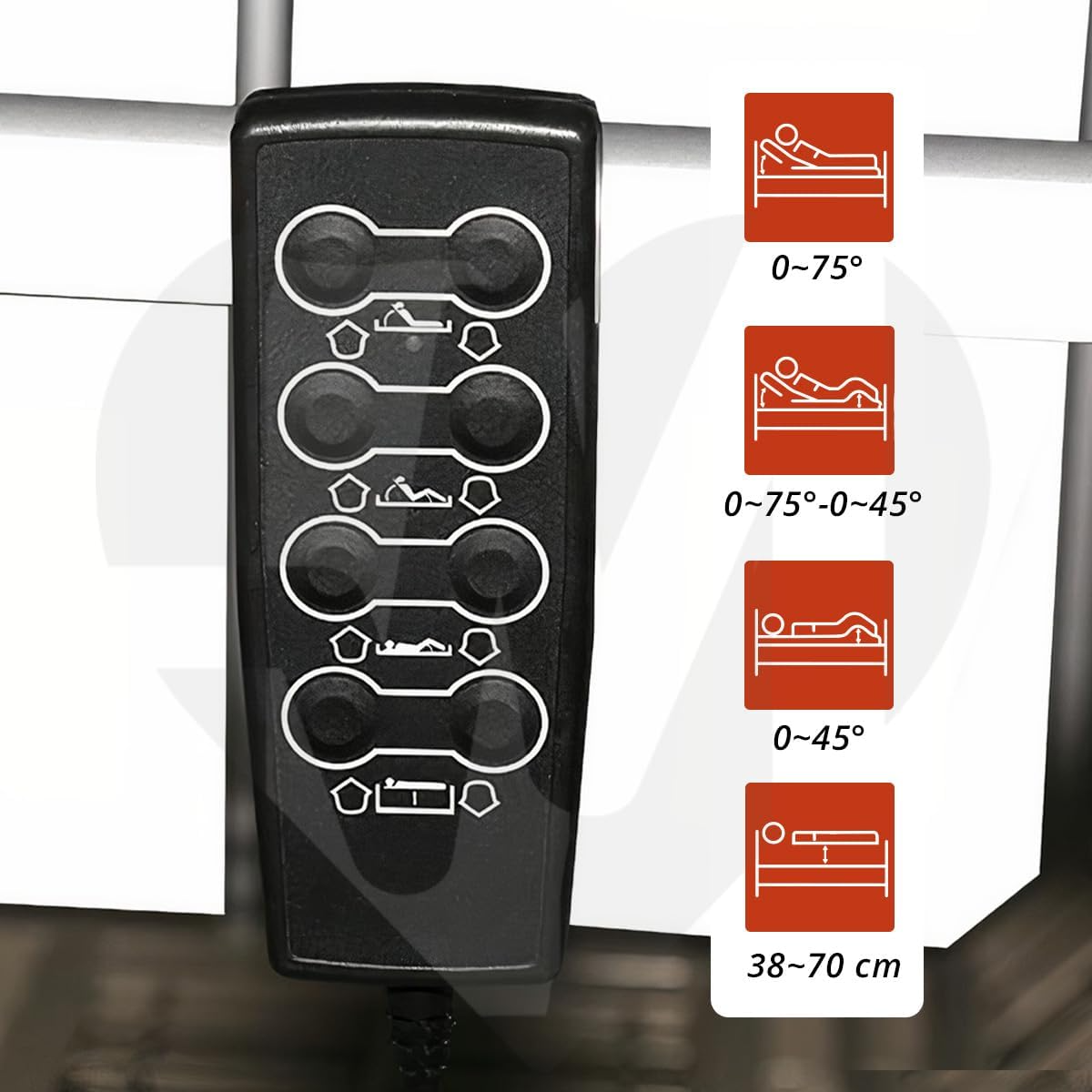 Foto 7 pulgar | Cama de Hospital Eléctrica con 3 Posiciones y Estructura de Acero