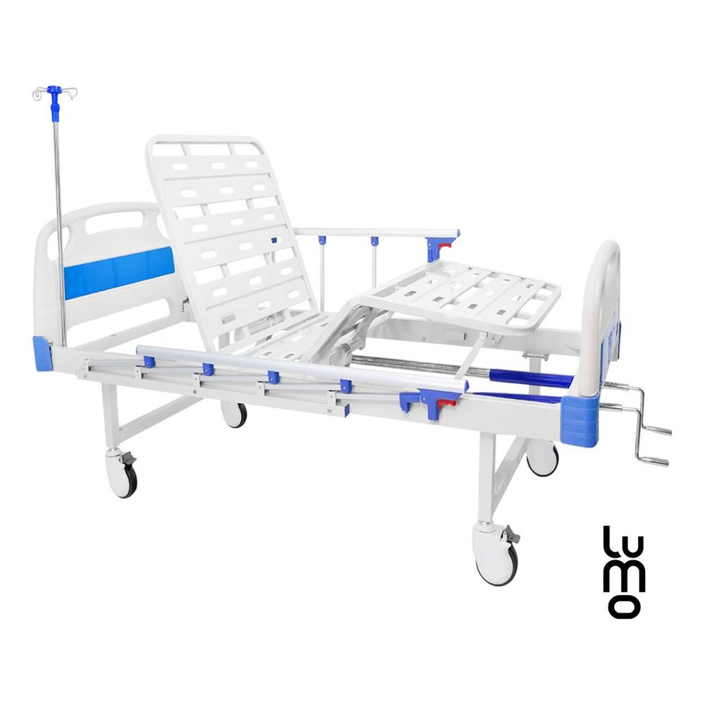 Foto 5 | Cama Hospitalaria Manual Porta Suero Bandeja Comida Colchón