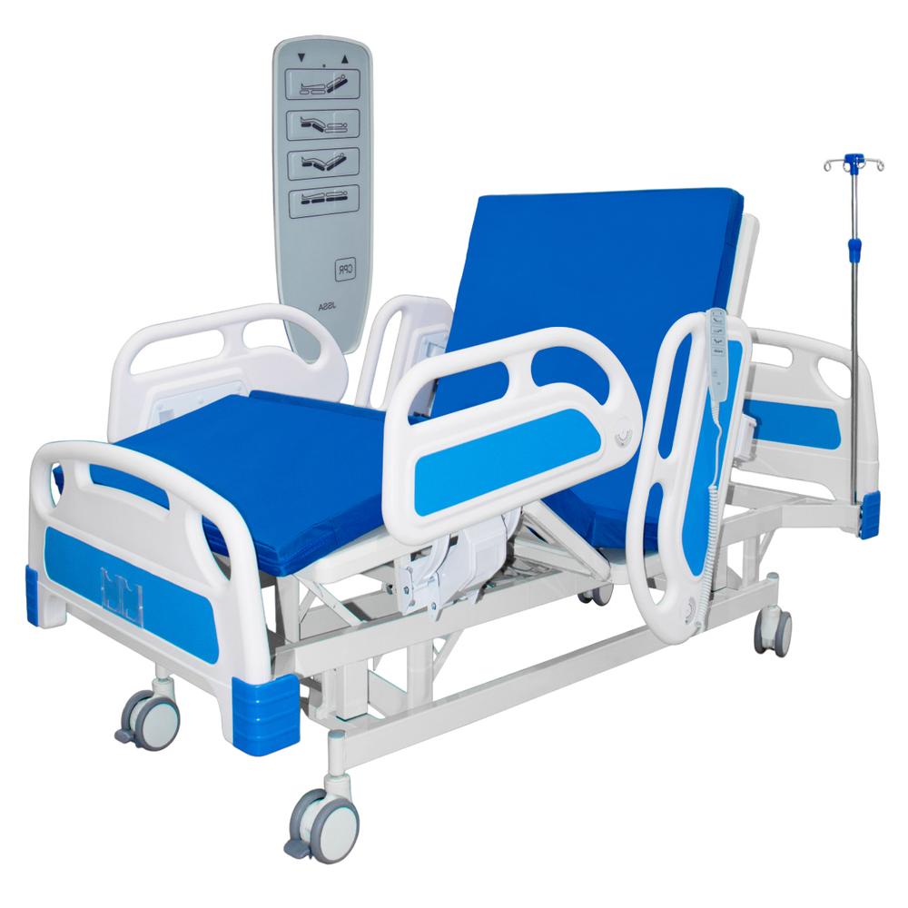 Cama Hospitalaria Electrica 4 Posiciones Altura Ajustable